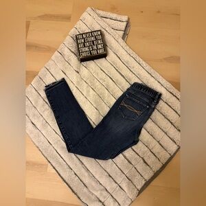 Abercrombie Kids Distressed Dark Blue Skinny Jeans